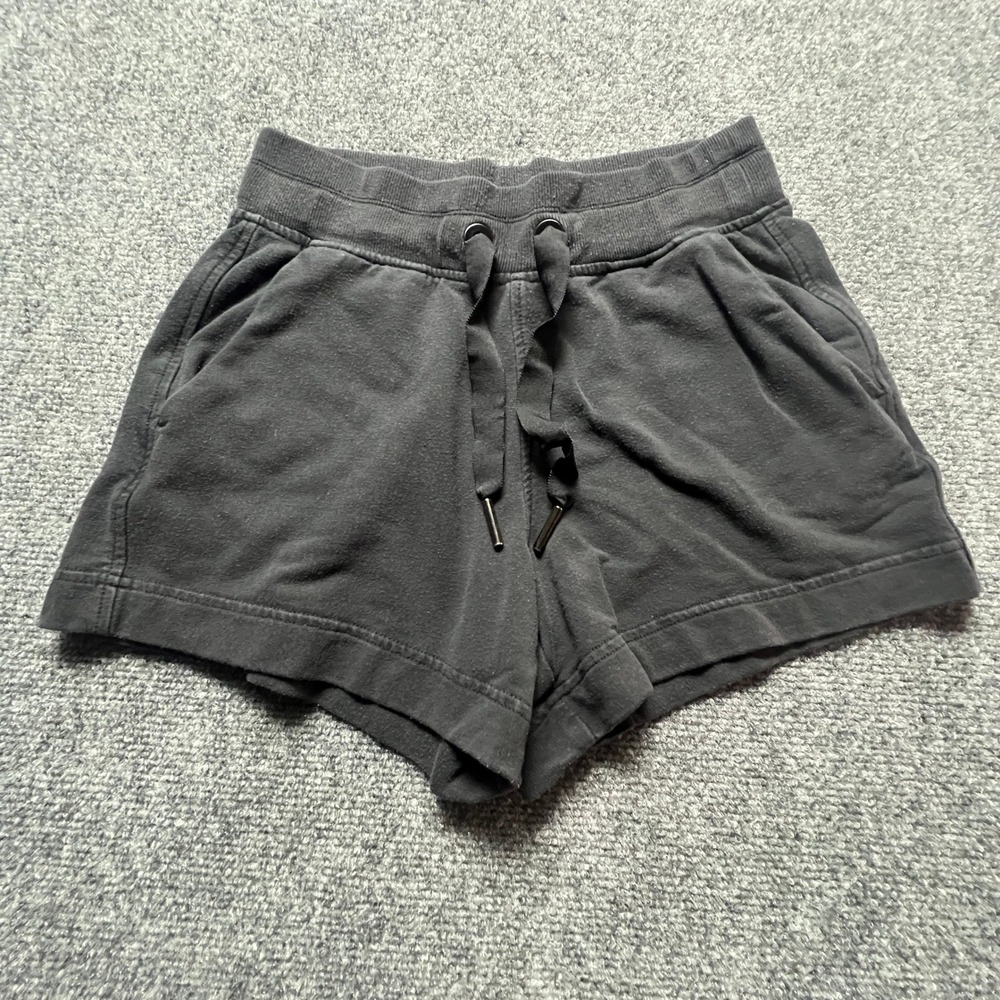 Athleta‎ Balance 4 Shortie Black Tencel Blend Lounge Shorts XXS